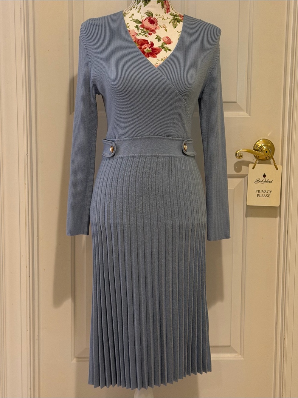 Chicwish blue sweater dress - M